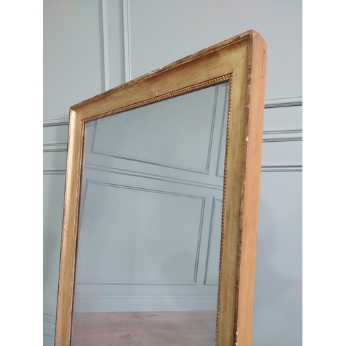 178 - 19th C. French giltwood wall mirror {139 cm H x 96 cm W }.