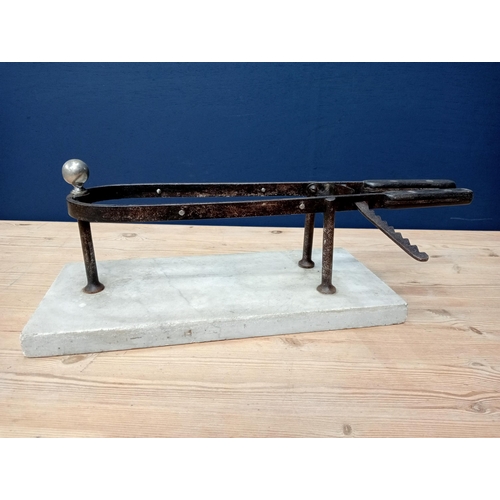 19 - 19th C French meat holder {H 20cm x W 57cm x D 36cm } - NOT AVAILABLE TO VIEW IN PERSON