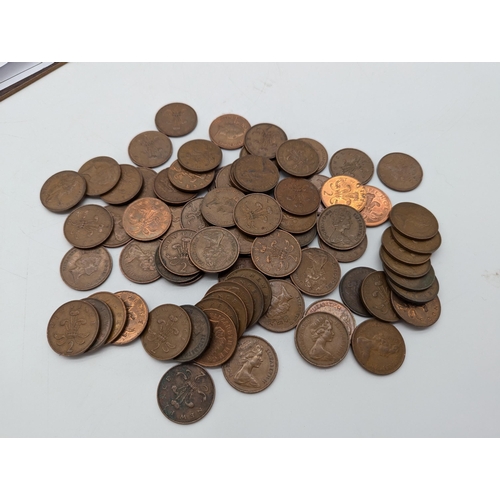 1911 - Collection of approx. one hundred and twenty five English 2p coins