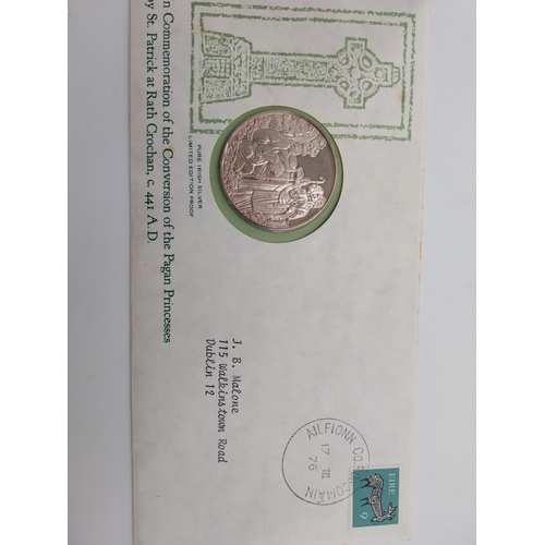 1914 - Two Pure Irish Silver limited edition Commerative St Patrick coins