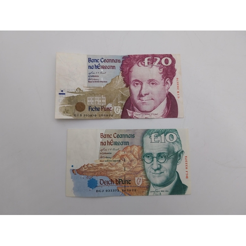 1921 - A �10 punt note (1996) and a �20 punt note (1995)