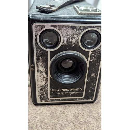 2017 - Collection of eight box cameras ranging in age from the early 1900's to 1940's