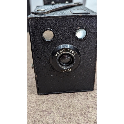 2017 - Collection of eight box cameras ranging in age from the early 1900's to 1940's