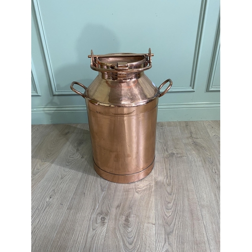 239 - Copper creamery can {60 cm H x 46 cm W x 37 cm D}.