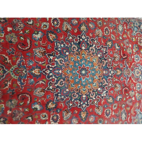 259 - Decorative Persian carpet square {362 cm L x 240 cm W}.