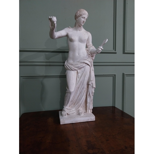 263 - Early 20th C. plaster statue of Venus {89 cm H x 41 cm W x 34 cm D}.