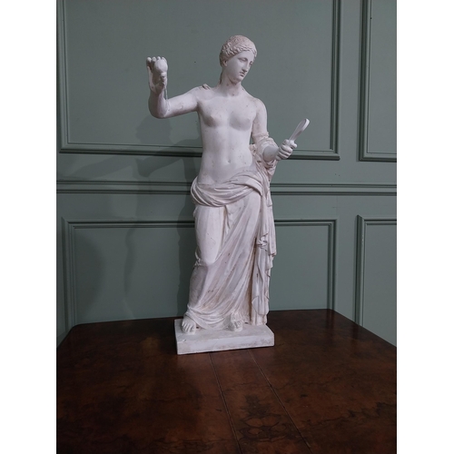 263 - Early 20th C. plaster statue of Venus {89 cm H x 41 cm W x 34 cm D}.