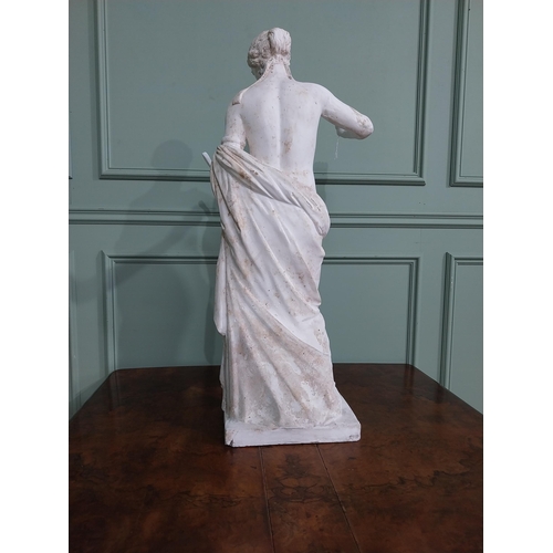 263 - Early 20th C. plaster statue of Venus {89 cm H x 41 cm W x 34 cm D}.