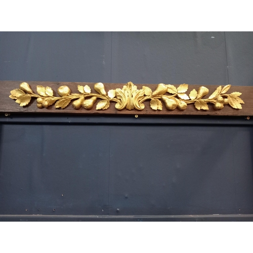 27 - 19th C ornate French panel gilt frame with gold leaf embellishments and floral motifs {H 183cm x W 1... 