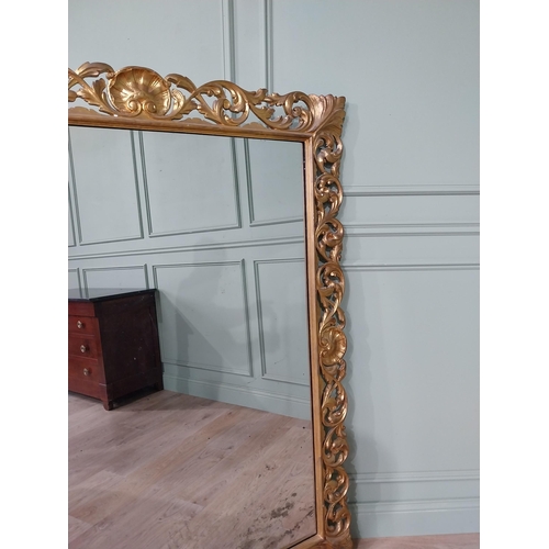 311 - 19th C. giltwood mirror in the Rococo style {161cm H x 125cm W x 8cm D}