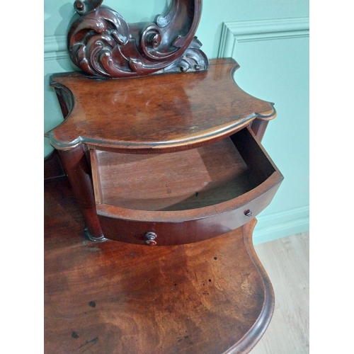 356 - Victorian mahogany Dutchess dressing table with mirrored back flanked by six drawers over short draw... 