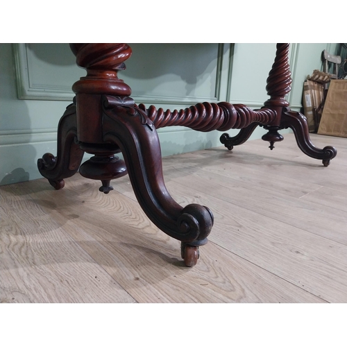 356 - Victorian mahogany Dutchess dressing table with mirrored back flanked by six drawers over short draw... 