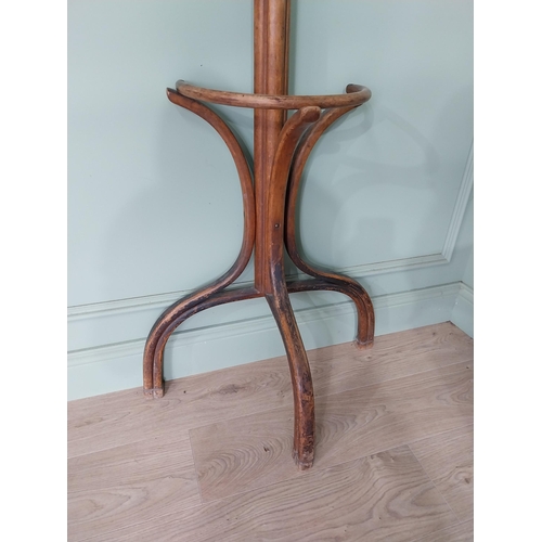 4 - Early 20th C. bentwood hat and coat stand {210 cm H x 67 cm W x 31 cm D}.