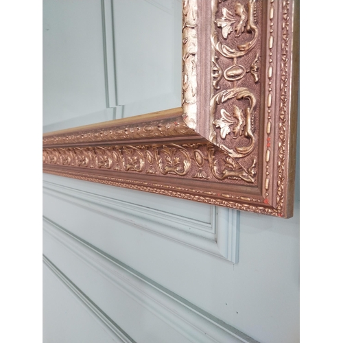 449 - Good quality decorative giltwood wall mirror in the Victorian style {96 cm H x 122 cm W}.