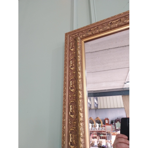 449 - Good quality decorative giltwood wall mirror in the Victorian style {96 cm H x 122 cm W}.