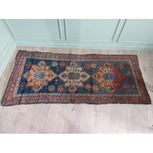 525 - Decorative Persian carpet runner {260 cm L x 110 cm W}.