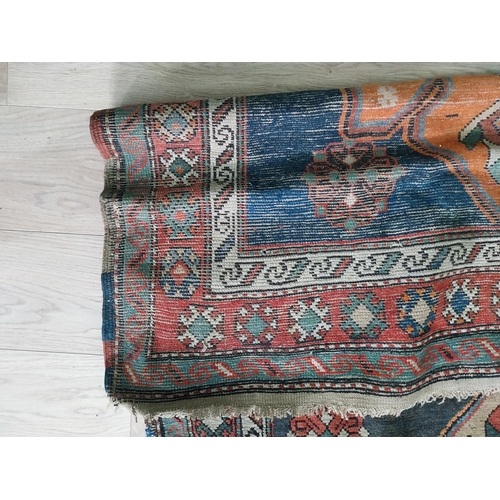 525 - Decorative Persian carpet runner {260 cm L x 110 cm W}.