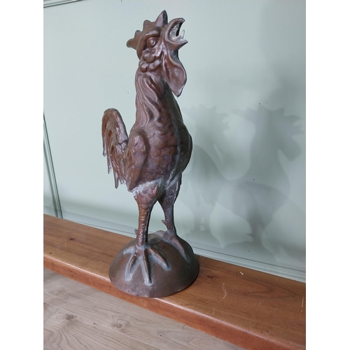 623 - Rare 19th C. copper model of a Rooster - possibly originally part of a three dimensional weather van... 