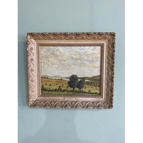 727 - Blessington' oil on canvas signed D O'BRIEN mounted in painted gesso frame {Canvas size 35 cm H x 43... 