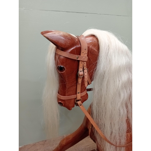 733 - Wooden rocking horse  - NOT AVAILABLE TO VIEW IN PERSON