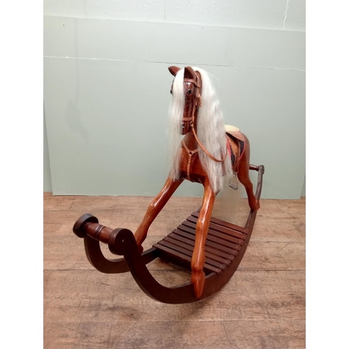 733 - Wooden rocking horse  - NOT AVAILABLE TO VIEW IN PERSON