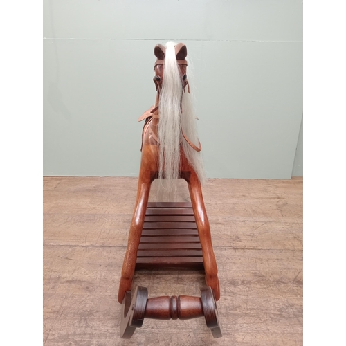 733 - Wooden rocking horse  - NOT AVAILABLE TO VIEW IN PERSON