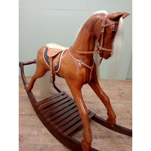 733 - Wooden rocking horse  - NOT AVAILABLE TO VIEW IN PERSON