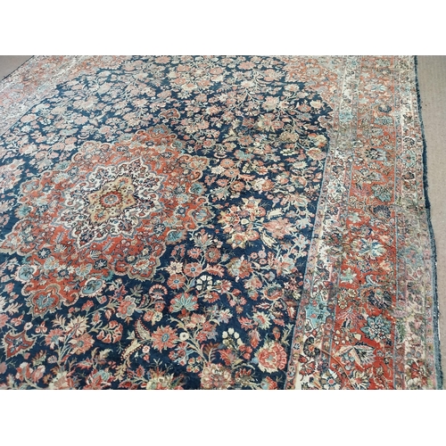 750 - 19th C. Persian carpet square {390 cm L x 270 cm W}.