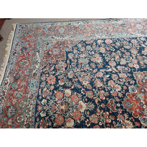 750 - 19th C. Persian carpet square {390 cm L x 270 cm W}.