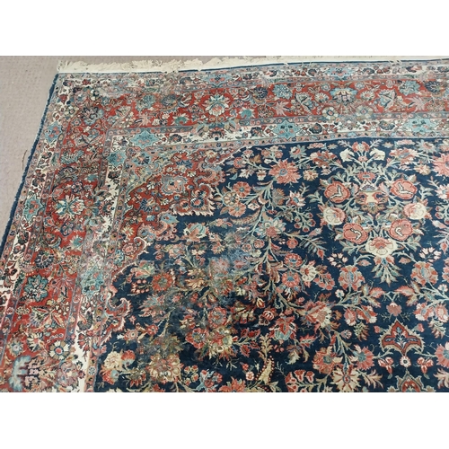 750 - 19th C. Persian carpet square {390 cm L x 270 cm W}.