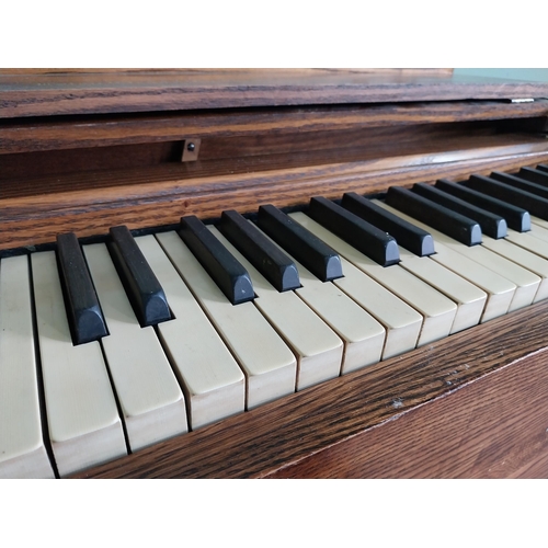 756 - Early 20th C. oak Estey Organ Co. Brattleboro, U.S.A by Mackay Bros. & McMahon, Durban {80 cm H x 88... 