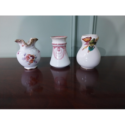 79 - Three vintage ceramic vases {Approx. 14 cm H x 11 cm Dia.}