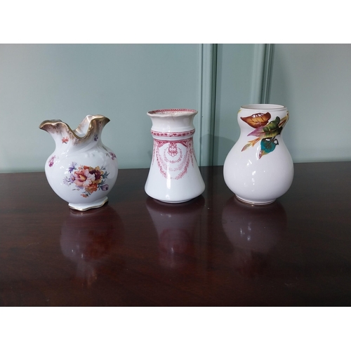 79 - Three vintage ceramic vases {Approx. 14 cm H x 11 cm Dia.}