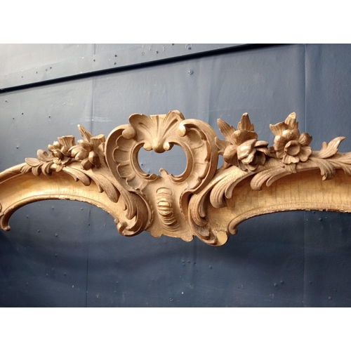 797 - French wooden gilt curtain pelmet {H 20cm x W 200cm x D 25cm } - NOT AVAILABLE TO VIEW IN PERSON