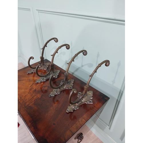 83 - Set of four early 20th C. French hat and coat hangers {29 cm H x 10 cm W x 18 cm D each}.