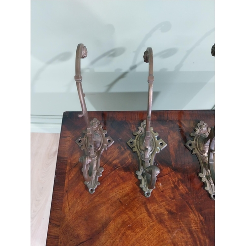 83 - Set of four early 20th C. French hat and coat hangers {29 cm H x 10 cm W x 18 cm D each}.