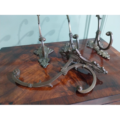 83 - Set of four early 20th C. French hat and coat hangers {29 cm H x 10 cm W x 18 cm D each}.