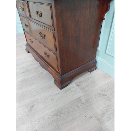 830 - Good quality Edwardian mahogany dressing table with mirrored back above two short drawers and two lo... 