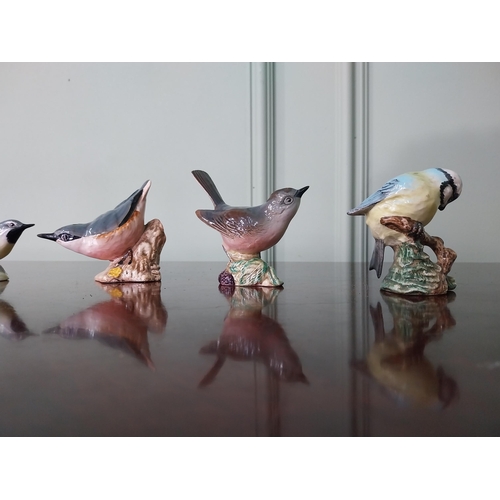 840 - Set of five Beswick ceramic Birds {Approx. 8 cm H x 9 cm W x 4 cm D}.