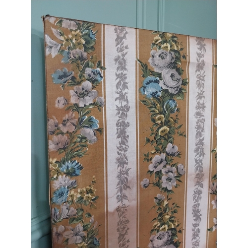 861 - Early 20th C. French upholstered folding dressing screen {168 cm H}.