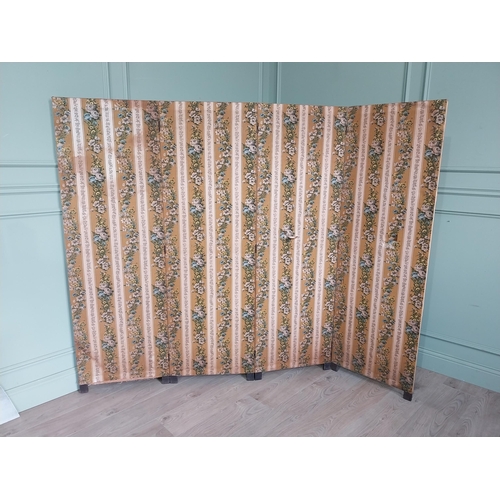 861 - Early 20th C. French upholstered folding dressing screen {168 cm H}.