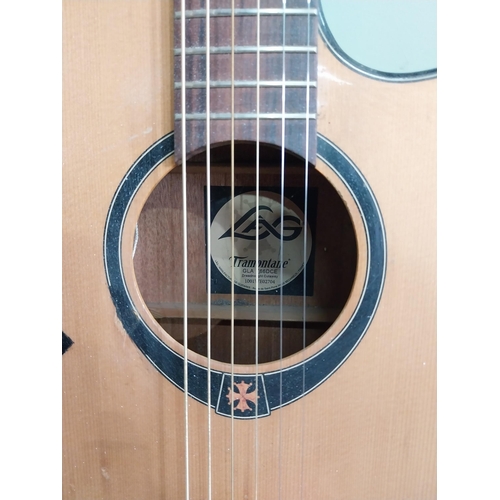 951 - Lag Tramontane six string acoustic guitar.