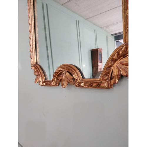 967 - Good quality giltwood pier mirror decorated with Ho Ho birds in the Georgian style {80 cm H x 54 cm ... 