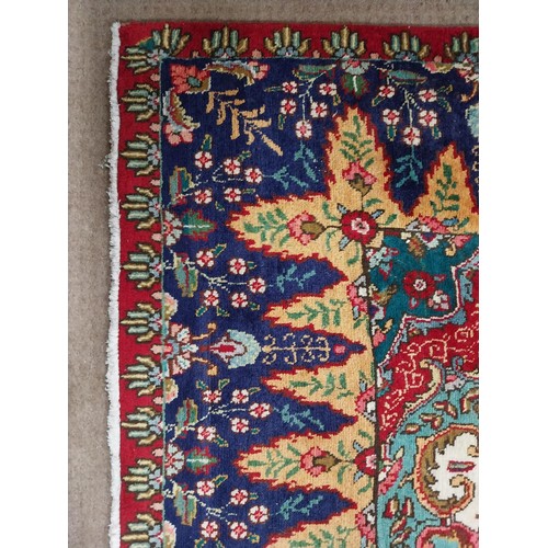 557 - Good quality Persian carpet square. {294 cm L x 195 cm W}.