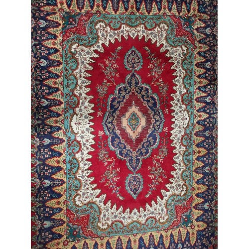 557 - Good quality Persian carpet square. {294 cm L x 195 cm W}.