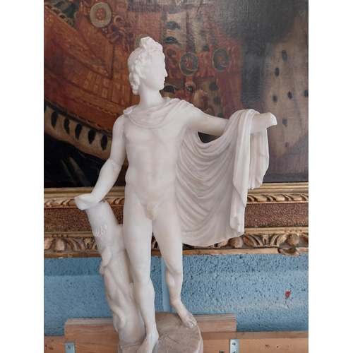 1059 - Alabaster statue of Apollo Belverdere.