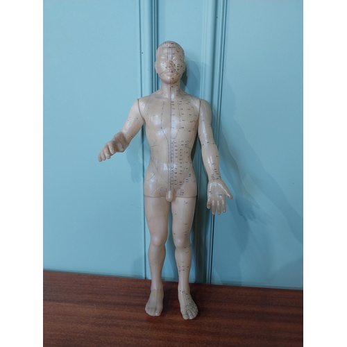 2038 - Rare Chinese acupuncture medical dummy { 52cm H X 20cm W X 15cm D }