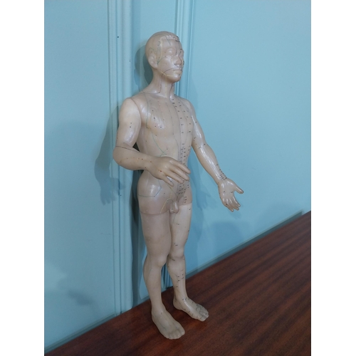 2038 - Rare Chinese acupuncture medical dummy { 52cm H X 20cm W X 15cm D }