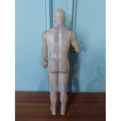 2038 - Rare Chinese acupuncture medical dummy { 52cm H X 20cm W X 15cm D }