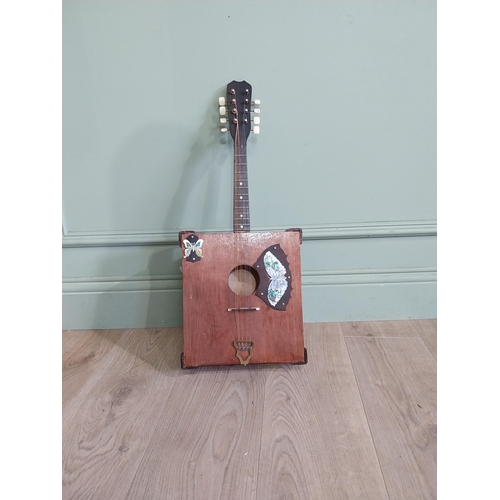 2062 - Eight string box mandolin {63 cm H x 26 cm W x 10 cm D}.